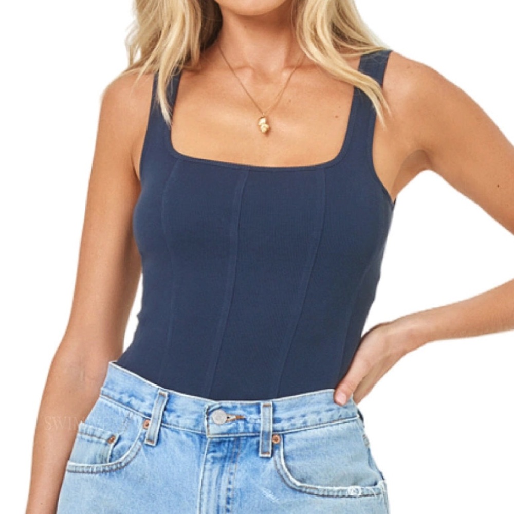 L*Space Bodysuit navy NWT